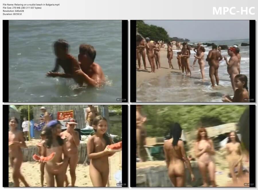 Relaxing on a nudist beach in Bulgaria - nudism in the world