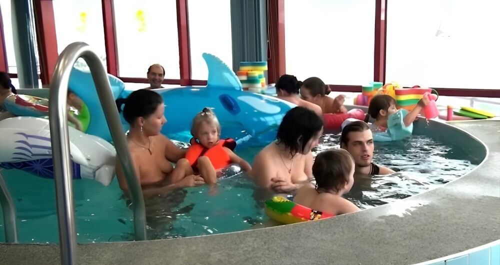 Indoor Swim Exercise - nudism in the world