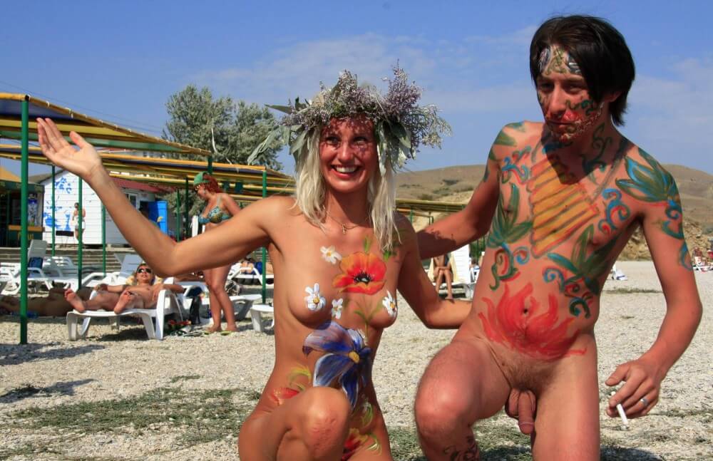 Sand Beach Goddess Two pics - nudism in the world