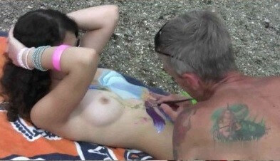 Body Art Nudist Beach 1 Full HD video - nudism in the world