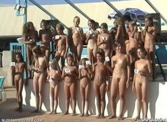 Junior Miss Pageant France video 2 - nudism in the world