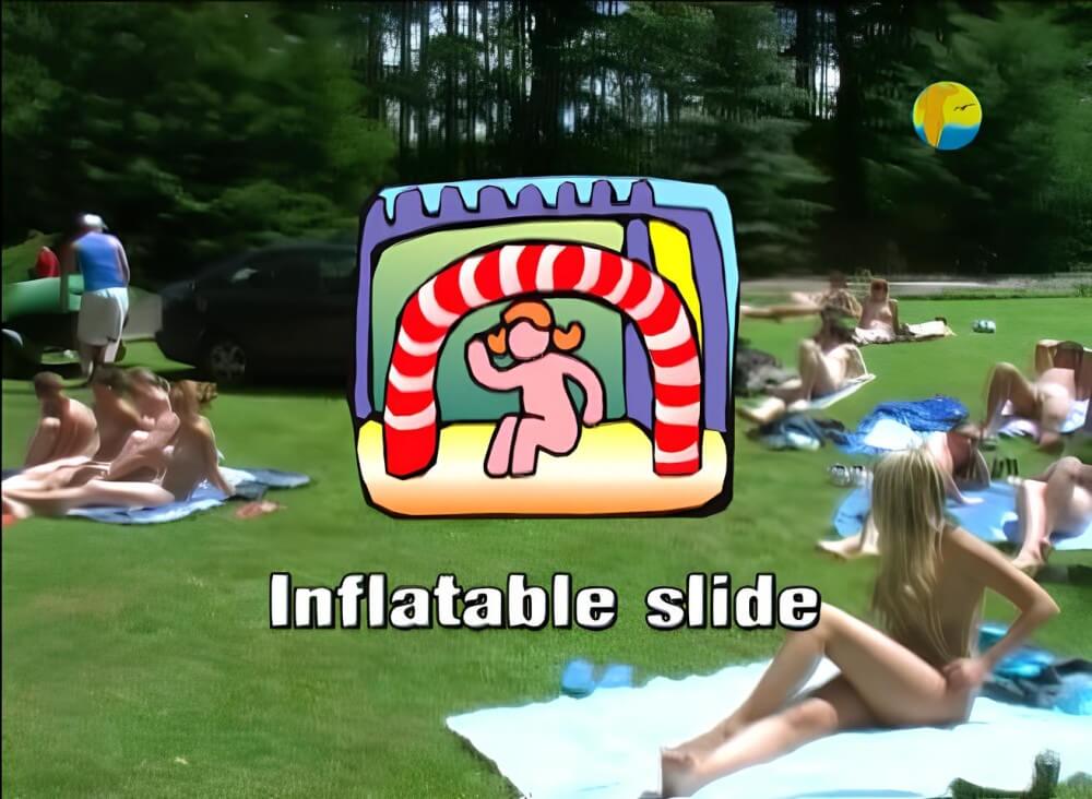 Naturist: Freedom: Inflatable Slide - nudism in the world