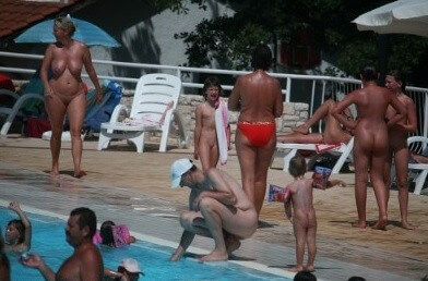 Enjoying The Sunny Pool gallery - nudism in the world