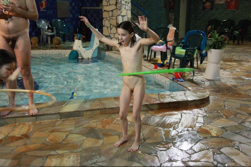 Naturist club games pool photos - nudism in the world
