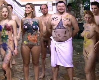 AquaPark Pageant Night Full HD video - nudism in the world